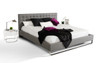 Eastern King Modrest Gemma Modern Grey Leatherette Bed / VGJY239B-T-GRY-EK