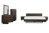 Eastern King Modrest Selma Modern Dark Aged Oak & Concrete Bedroom Set / VGEDSELMA-SET-EK