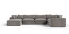 Vicki - Modern Grey Fabric Modular Sectional Sofa-7-Piece Sectional / VGKK-KF.8033-SECT-GRY-7-Piece Sectional