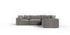 Vicki - Modern Grey Fabric Modular Sectional Sofa-5-Piece Sectional / VGKK-KF.8033-SECT-GRY-5-Piece Sectional