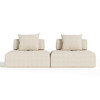 Mondo - Modern Modular Beige Fabric Sectional Sofa-2-Piece Sectional / VGOD-ZW-22033-MOD-BGE-2-Piece Sectional
