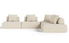 Mondo - Modern Modular Beige Fabric Sectional Sofa-5-Piece Sectional / VGOD-ZW-22033-MOD-BGE-5-Piece Sectional