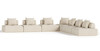 Mondo - Modern Modular Beige Fabric Sectional Sofa-7-Piece Sectional / VGOD-ZW-22033-MOD-BGE-7-Piece Sectional