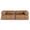 Everest - Modern Brown Leather Modular Sectional Sofa-2-Piece Sectional / VGOD-ZW-23118-MOD-2-Piece Sectional