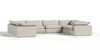 Garman - Modern Light Grey Modular Sectional Sofa-8-Piece Sectional / VGKKKF2651-MOD-GRY-SECT-8-Piece Sectional