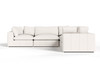 Vicki - Modern Off-White Fabric Modular Sectional-5-Piece Sectional / VGKV-KF.8033-MOD-IVORY-5-Piece Sectional