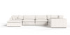 Vicki - Modern Off-White Fabric Modular Sectional-7-Piece Sectional / VGKV-KF.8033-MOD-IVORY-7-Piece Sectional