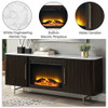 Clayten Server w/Marble Top & Fireplace / DN03944