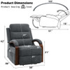 Kayla Power Recliner w/Lift & Heating & Massage / LV02872