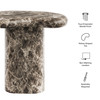 Elowen Outdoor Patio Faux Marble Side Table by Modway / EEI-7572
