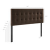 Lily Stain-Resistant Performance Velvet Full Size Headboard by Modway / MOD-7253