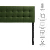 Lily Stain-Resistant Performance Velvet King Size Headboard by Modway / MOD-7255