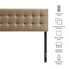 Lily Stain-Resistant Performance Velvet King Size Headboard by Modway / MOD-7255