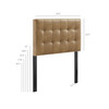 Lily Vegan Leather Twin Size Headboard by Modway / MOD-7256