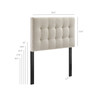 Lily Upholstered Twin Size Headboard by Modway / MOD-7260