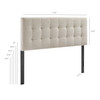 Lily Upholstered Queen Size Headboard by Modway / MOD-7262