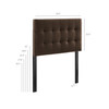 Lily Stain-Resistant Performance Velvet Twin Size Headboard by Modway / MOD-7289