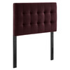 Lily Stain-Resistant Performance Velvet Twin Size Headboard by Modway / MOD-7289