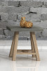 Civic Modern Concrete & Acacia End Table / VGNXEFFECT08-END