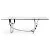 Adelaide Modern Stainless Steel & Glass Dining Table / VGVCT1301S
