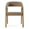 Clive Mid-Century Taupe & Walnut Dining Chair / VGCSCH-1560