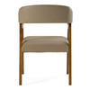 Clive Mid-Century Taupe & Walnut Dining Chair / VGCSCH-1560