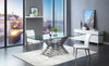 Crawford Modern Rectangular Glass Dining Table / VGVCT8909-L