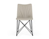 Naomi - Modern Grey Leatherette Dining Chair (Set of 2) / VGEWF3205AA-GRY