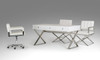 Congress Transitional White Crocodile Office Desk / VGUNAS706-150-WHT