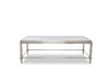 Agar Modern Glass & Stainless Steel Coffee Table / VGHB235D