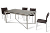Santiago Modern Rectangular Wood Mosaic Dining Table / VGEWF2193AB