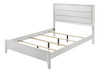 BED: 84 5/8"L X 63 3/8"W X 51 7/8"H 5 Pc. Queen Bedroom Set w/ 2NS / CM7465WH-Q-5PC-2NS