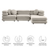 Jubilee 4-Piece Modular Performance Velvet Sectional Sofa by Modway / EEI-7004
