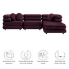 Jubilee 4-Piece Modular Performance Velvet Sectional Sofa by Modway / EEI-7004