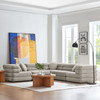 Jubilee 5-Piece Modular Performance Velvet Sectional Sofa by Modway / EEI-7005