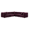 Jubilee 5-Piece Modular Performance Velvet Sectional Sofa by Modway / EEI-7005