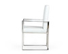 Fowler - Modern White Eco-Leather Dining Armchair / VGVCB8866A-WHT