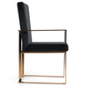 Trea - Modern Black Velvet & Rosegold Dining Chair / VGVCB0298A-BLK-DC