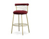 Dakin - Modern Glam Red & Gold Barstool / VGEUMC-9700CH-BS