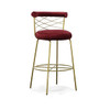 Dakin - Modern Glam Red & Gold Barstool / VGEUMC-9700CH-BS