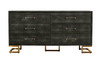 Howard - Modern Shagreen Grey Leatherette & Gold Dresser / VGGMCHD-1528-6-DRS