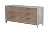 Boston - Modern Brown Oak & Brushed Stainless Steel Dresser / VGANBOSTON-DRS