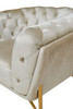 Stella - Transitional Beige Velvet Sofa / VGCA2020-BEIGE-S
