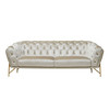 Stella - Transitional Beige Velvet Sofa / VGCA2020-BEIGE-S