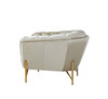 Stella - Transitional Beige Velvet Chair / VGCA2020-BEIGE-CH