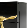 Aspen - Modern Wide Black and Gold Nightstand / VGVCN1801-BLKX-NS-W