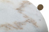 Denzel - White Marble + Gold End Table / VGGMM-ET-1581-WHT-ET