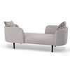 Jamie - Glam Light Grey Fabric Two Seater Chaise / VGODZW-21014-A0-GRY-L