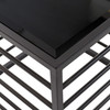 Malvo - Modern Black + Glass End Table / VGODLZ-215E-BLK-ET
