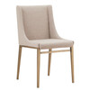Mimi - Contemporary Beige + Brass Dining Chair (Set of 2) / VGGAGA-6544CH-BEI-DC